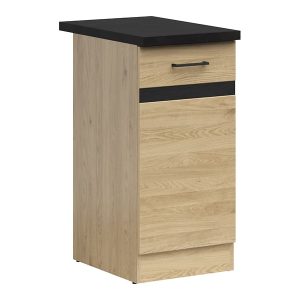 Szafka kuchenna dolna Junona Line 40 cm lewa dąb bernstein z blatem 281150 Szafka kuchenna dolna Junona Line 40 cm lewa dąb bernstein z blatem 281150