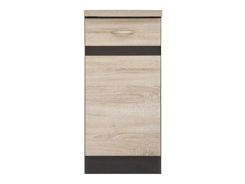 Szafka kuchenna dolna Junona Line 40 cm lewa dąb sonoma z blatem 158337