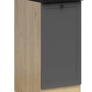 Szafka kuchenna dolna Junona Line 40 cm lewa grafitowa z blatem 310290 Szafka kuchenna dolna Junona Line 40 cm lewa grafitowa z blatem 310290