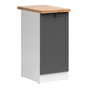 Szafka kuchenna dolna Junona Line 40 cm lewa grafitowa z blatem 171217 Szafka kuchenna dolna Junona Line 40 cm lewa grafitowa z blatem 171217