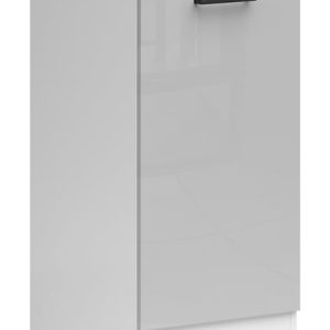 Szafka kuchenna dolna Junona Line 40 cm lewa jasny szary połysk 75300 Szafka kuchenna dolna Junona Line 40 cm lewa jasny szary połysk 75300