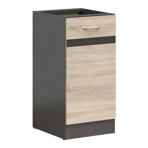 Szafka kuchenna dolna Junona Line 40 cm prawa dąb sonoma 91579