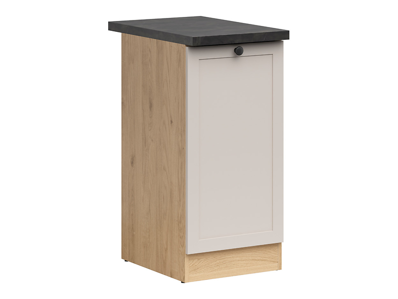 Szafka kuchenna dolna Junona Line 40 cm prawa z blatem dąb bernstein/uni kaszmir 866337