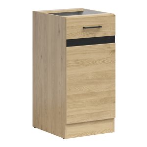 Szafka kuchenna dolna Junona Line 40 cm prawa z drzwiami dąb bernstein 268749