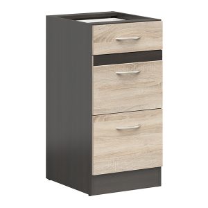 Szafka kuchenna dolna Junona Line 40 cm z szufladami dąb sonoma 91585 Szafka kuchenna dolna Junona Line 40 cm z szufladami dąb sonoma 91585