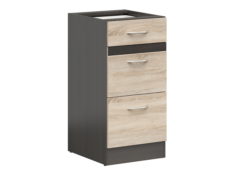 Szafka kuchenna dolna Junona Line 40 cm z szufladami dąb sonoma 91585