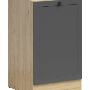 Szafka kuchenna dolna Junona Line 50 cm lewa z drzwiami dąb bernstein/grafit 308086 Szafka kuchenna dolna Junona Line 50 cm lewa z drzwiami dąb bernstein/grafit 308086
