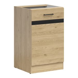 Szafka kuchenna dolna Junona Line 50 cm lewa z drzwiami dąb bernstein 268750 Szafka kuchenna dolna Junona Line 50 cm lewa z drzwiami dąb bernstein 268750