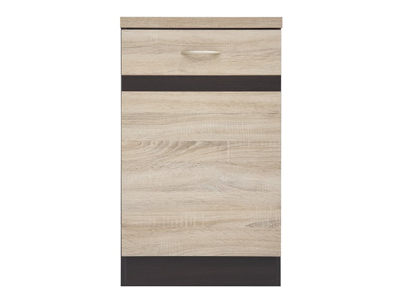 Szafka kuchenna dolna Junona Line 50 cm prawa dąb sonoma z blatem 158340