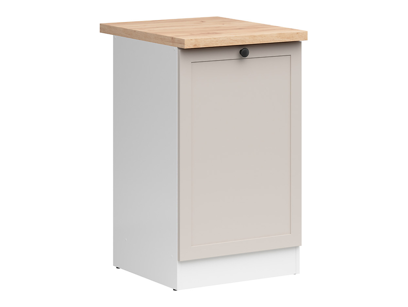 Szafka kuchenna dolna Junona Line 50 cm prawa z blatem biały/uni kaszmir 866344