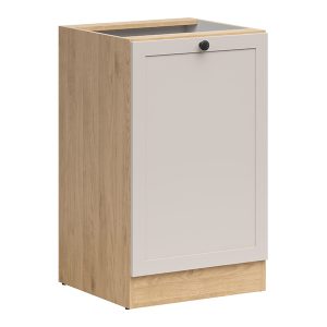 Szafka kuchenna dolna Junona Line 50 cm prawa z drzwiami dąb bernstein/uni kaszmir 866343 Szafka kuchenna dolna Junona Line 50 cm prawa z drzwiami dąb bernstein/uni kaszmir 866343