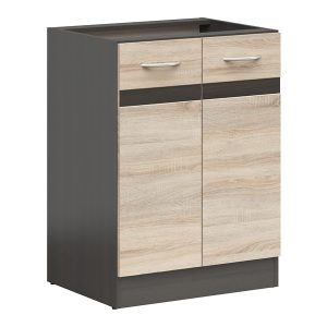 Szafka kuchenna dolna Junona Line 60 cm dwudrzwiowa dąb sonoma 91580 Szafka kuchenna dolna Junona Line 60 cm dwudrzwiowa dąb sonoma 91580
