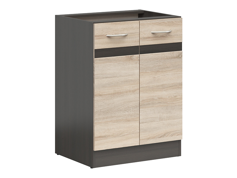 Szafka kuchenna dolna Junona Line 60 cm dwudrzwiowa dąb sonoma 91580