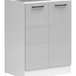 Szafka kuchenna dolna Junona Line 60 cm jasny szary połysk 75304 Szafka kuchenna dolna Junona Line 60 cm jasny szary połysk 75304