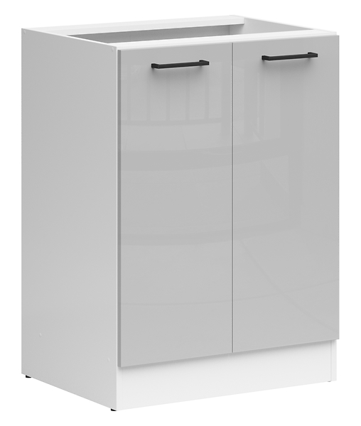 Szafka kuchenna dolna Junona Line 60 cm jasny szary połysk 75304