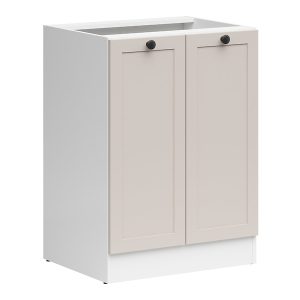 Szafka kuchenna dolna Junona Line 60 cm z 2 drzwiami biały/uni kaszmir 866350 Szafka kuchenna dolna Junona Line 60 cm z 2 drzwiami biały/uni kaszmir 866350