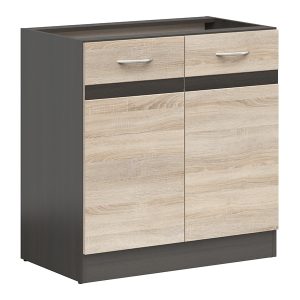 Szafka kuchenna dolna Junona Line 80 cm dwudrzwiowa dąb sonoma 91581 Szafka kuchenna dolna Junona Line 80 cm dwudrzwiowa dąb sonoma 91581
