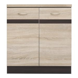 Szafka kuchenna dolna Junona Line 80 cm dwudrzwiowa dąb sonoma z blatem 158342 Szafka kuchenna dolna Junona Line 80 cm dwudrzwiowa dąb sonoma z blatem 158342