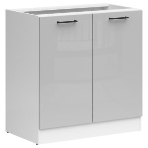 Szafka kuchenna dolna Junona Line 80 cm jasny szary połysk 75305 Szafka kuchenna dolna Junona Line 80 cm jasny szary połysk 75305