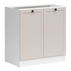 Szafka kuchenna dolna Junona Line 80 cm z 2 drzwiami biały/uni kaszmir 866354 Szafka kuchenna dolna Junona Line 80 cm z 2 drzwiami biały/uni kaszmir 866354
