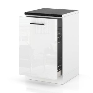 Szafka kuchenna dolna kosz cargo 50cm spremum biały połysk 378053 Szafka kuchenna dolna kosz cargo 50cm spremum biały połysk 378053