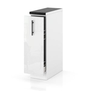 Szafka kuchenna dolna mała cargo 15cm spremium biały połysk 377992 Szafka kuchenna dolna mała cargo 15cm spremium biały połysk 377992
