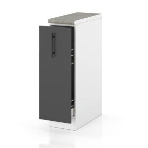 Szafka kuchenna dolna modułowa cargo 15cm spremium szary mat 377993 Szafka kuchenna dolna modułowa cargo 15cm spremium szary mat 377993
