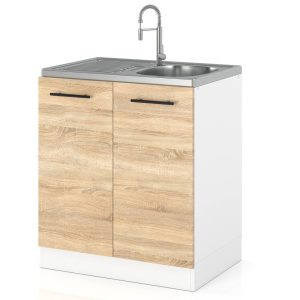 Szafka kuchenna dolna modułowa pod zlew 60cm spremium sonoma 377750 Szafka kuchenna dolna modułowa pod zlew 60cm spremium sonoma 377750