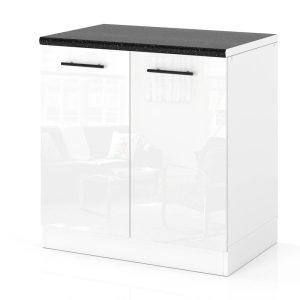 Szafka kuchenna dolna na nóżkach 30cm spremium biały połysk 377776 Szafka kuchenna dolna na nóżkach 30cm spremium biały połysk 377776