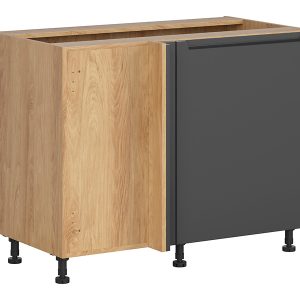 Szafka kuchenna dolna narożna Iris lewa grafitowa zabudowuje naroże 125×65 cm 454619 Szafka kuchenna dolna narożna Iris lewa grafitowa zabudowuje naroże 125×65 cm 454619