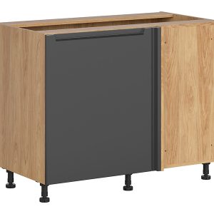 Szafka kuchenna dolna narożna Iris prawa grafitowa zabudowuje naroże 120×60 cm 454618 Szafka kuchenna dolna narożna Iris prawa grafitowa zabudowuje naroże 120×60 cm 454618