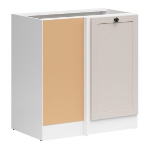 Szafka kuchenna dolna narożna Junona Line lewa biały/uni kaszmir zabudowuje naroże 100×60 cm 866364