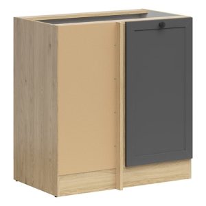 Szafka kuchenna dolna narożna Junona Line lewa dąb bernstein/grafit zabudowuje naroże 100×60 cm 308974