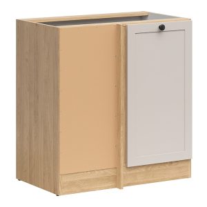 Szafka kuchenna dolna narożna Junona Line lewa dąb bernstein/uni kaszmir zabudowuje naroże 100×60 cm 866365