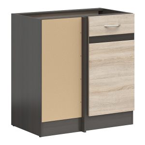 Szafka kuchenna dolna narożna Junona Line lewa dąb sonoma zabudowuje naroże 100×60 cm 91582