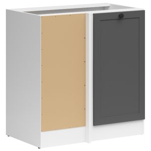 Szafka kuchenna dolna narożna Junona Line lewa grafit zabudowuje naroże 100×60 cm 75353