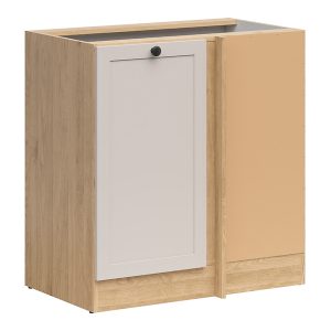 Szafka kuchenna dolna narożna Junona Line prawa dąb bernstein/uni kaszmir zabudowuje naroże 100×60 cm 866369 Szafka kuchenna dolna narożna Junona Line prawa dąb bernstein/uni kaszmir zabudowuje naroże 100×60 cm 866369