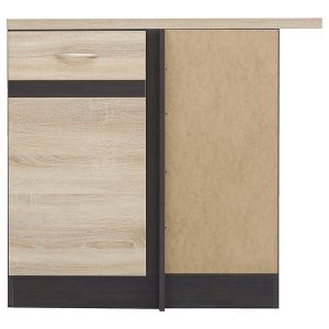 Szafka kuchenna dolna narożna Junona Line prawa dąb sonoma z blatem zabudowuje naroże 100×60 cm 158345 Szafka kuchenna dolna narożna Junona Line prawa dąb sonoma z blatem zabudowuje naroże 100×60 cm 158345