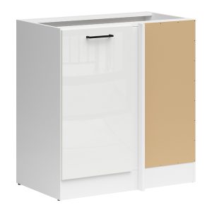 Szafka kuchenna dolna narożna Junona Line prawa kredowy połysk zabudowuje naroże 100×60 cm 57809 Szafka kuchenna dolna narożna Junona Line prawa kredowy połysk zabudowuje naroże 100×60 cm 57809