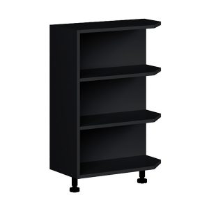 Szafka kuchenna dolna narożna Sole L6 30 cm otwarta czarna 469008 Szafka kuchenna dolna narożna Sole L6 30 cm otwarta czarna 469008