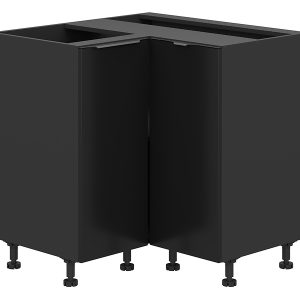 Szafka kuchenna dolna narożna Sole L6 90 cm czarny mat 185528 Szafka kuchenna dolna narożna Sole L6 90 cm czarny mat 185528