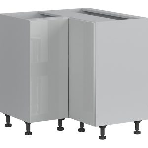 Szafka kuchenna dolna narożna Top Line 90 cm szary połysk 36973 Szafka kuchenna dolna narożna Top Line 90 cm szary połysk 36973