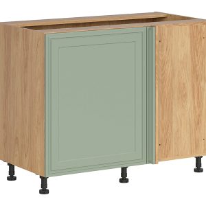 Szafka kuchenna dolna narożna Verdi prawa szałwia mat zabudowuje naroże 120×60 cm 926365
