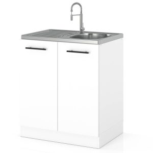 Szafka kuchenna dolna pod zlewozmywak 60cm spremium biały 377747 Szafka kuchenna dolna pod zlewozmywak 60cm spremium biały 377747