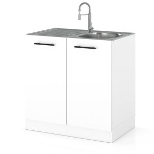 Szafka kuchenna dolna pod zlewozmywak 80cm spremium biały 636961 Szafka kuchenna dolna pod zlewozmywak 80cm spremium biały 636961