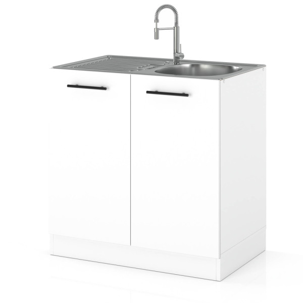 Szafka kuchenna dolna pod zlewozmywak 80cm spremium biały 636961