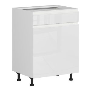 Szafka kuchenna dolna Sole 60 cm lewa biały połysk 796282 Szafka kuchenna dolna Sole 60 cm lewa biały połysk 796282
