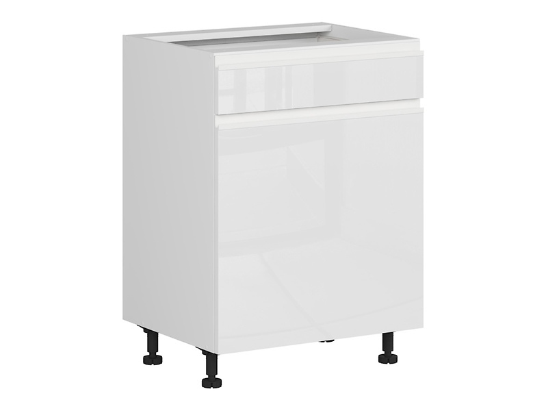 Szafka kuchenna dolna Sole 60 cm prawa biały połysk 796284