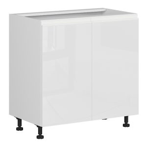 Szafka kuchenna dolna Sole 80 cm dwudrzwiowa biały połysk 33089 Szafka kuchenna dolna Sole 80 cm dwudrzwiowa biały połysk 33089