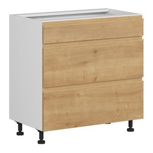 Szafka kuchenna dolna Sole 80 cm z szufladami cichy domyk dąb arlington 382619 Szafka kuchenna dolna Sole 80 cm z szufladami cichy domyk dąb arlington 382619